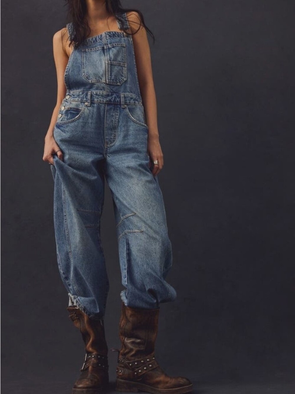 Free People Light Blue Denim Overalls - Picture 8 of 8